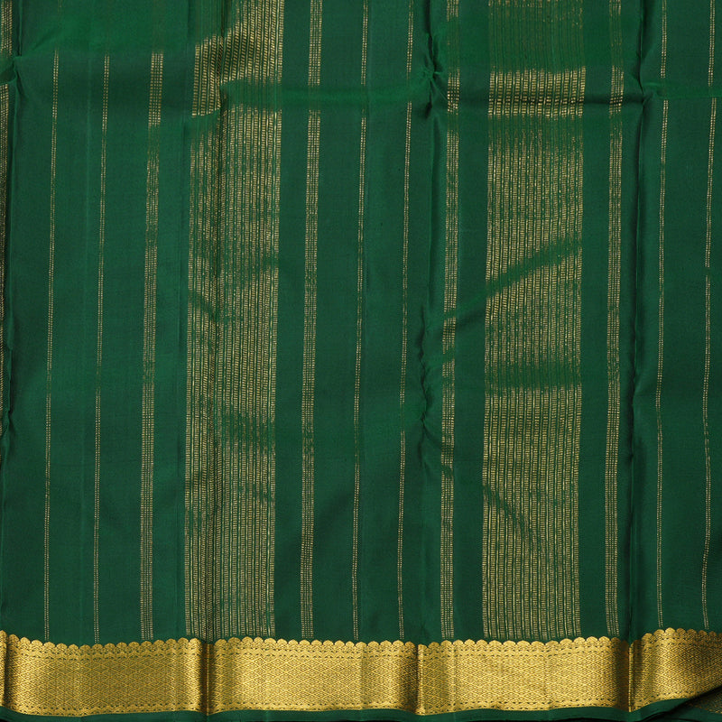 Hayagrivas Purple Handloom Kanjivaram Silk Saree with Bottle Green Border KBD1527A1-1