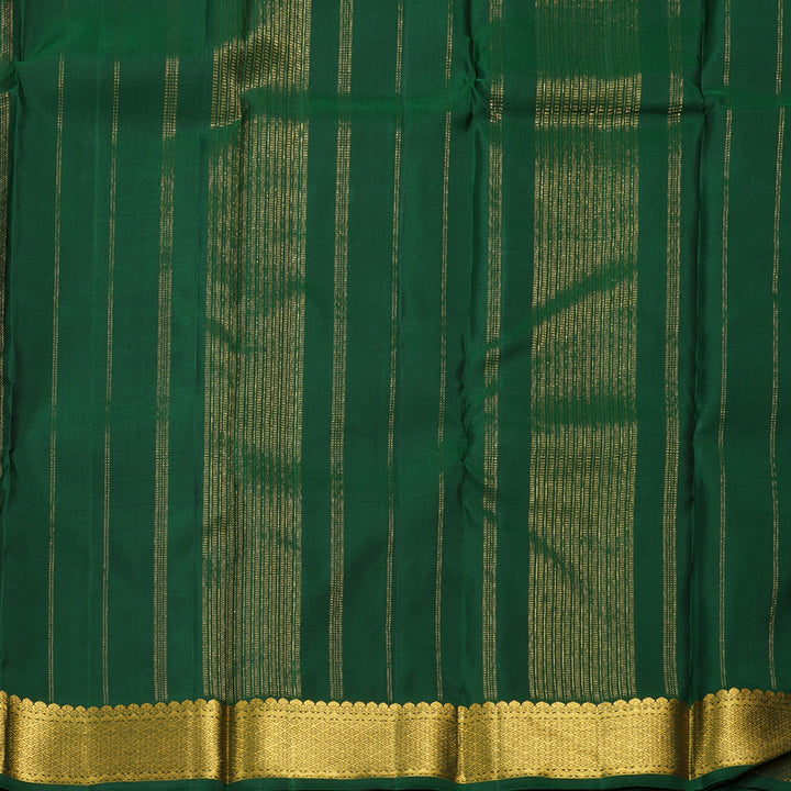 Hayagrivas Purple Handloom Kanjivaram Silk Saree with Bottle Green Border KBD1527A1-1
