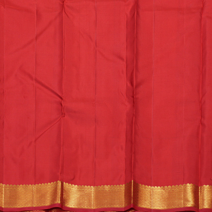 Hayagrivas Mandhalir Handloom Kanjivaram Silk Saree with Red Border KBD1527A1-7