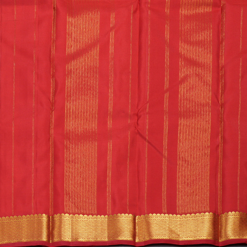 Hayagrivas Mandhalir Handloom Kanjivaram Silk Saree with Red Border KBD1527A1-7