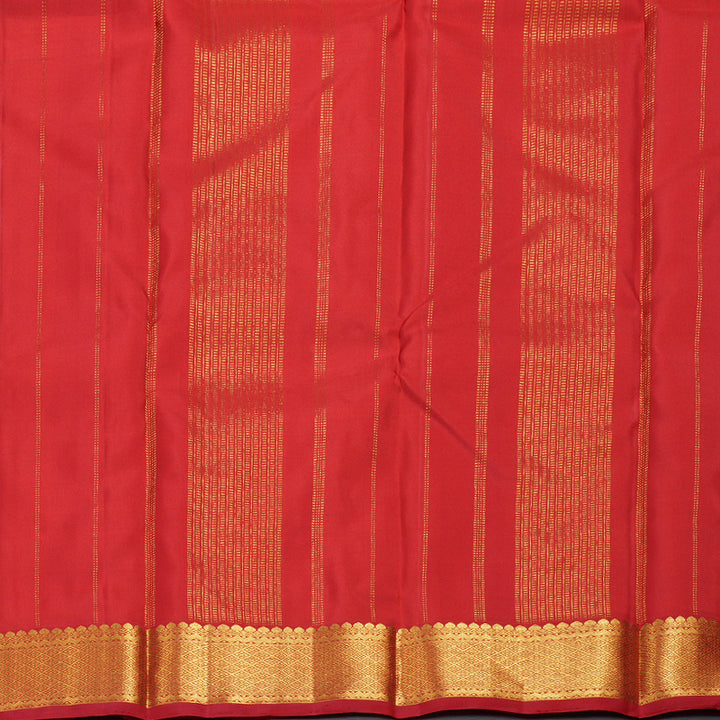 Hayagrivas Mandhalir Handloom Kanjivaram Silk Saree with Red Border KBD1527A1-7