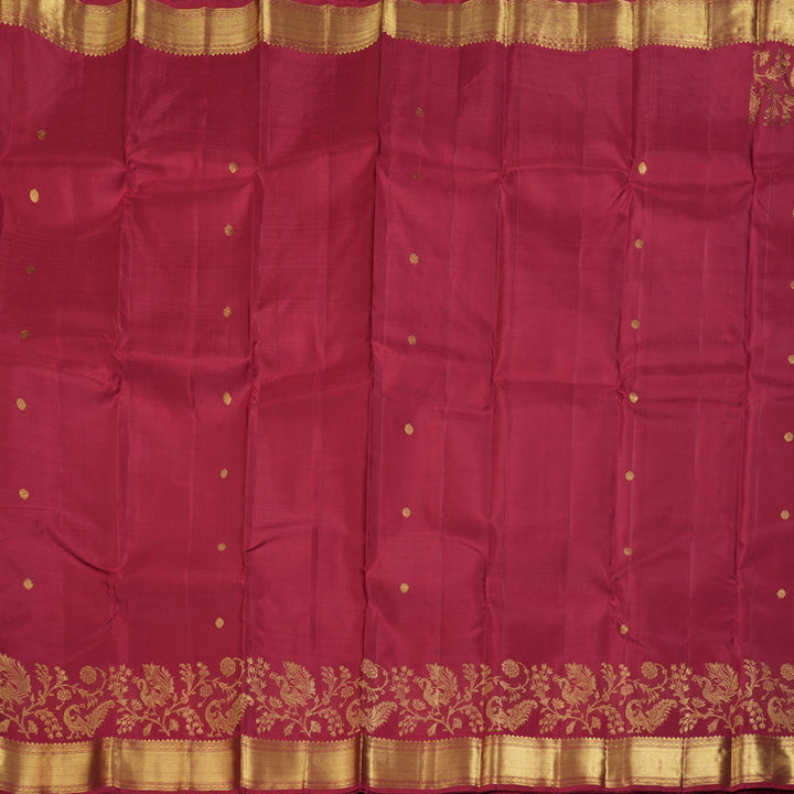Hayagrivas Maroon Handloom Kanjivaram Silk Saree KBD1528A4-1