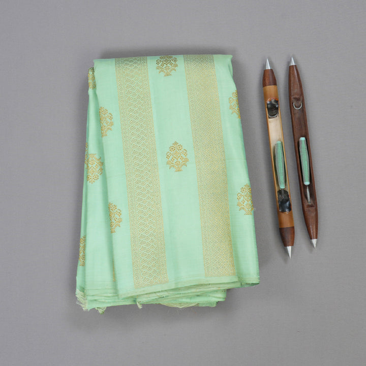 Hayagrivas Pastel Green Handloom Kanjivaram Silk Saree KBD1532A13-1