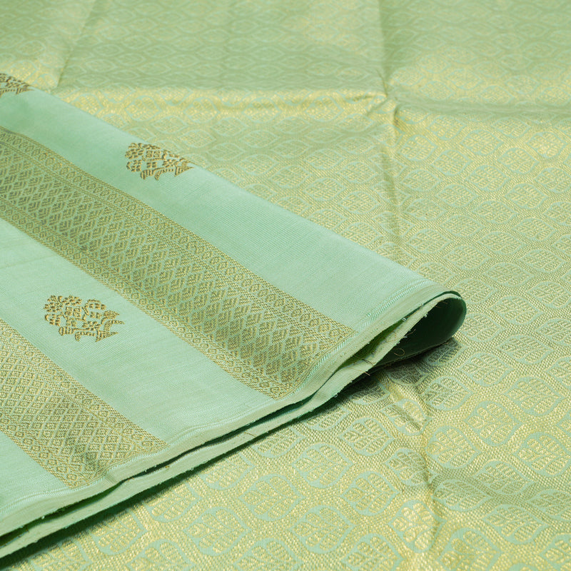 Hayagrivas Pastel Green Handloom Kanjivaram Silk Saree KBD1532A13-1