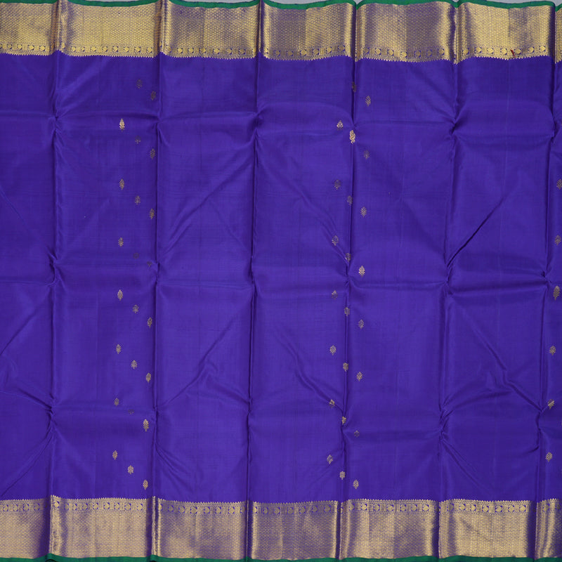 Hayagrivas Blue Handloom Kanjivaram Silk Saree KBD1532A3-1