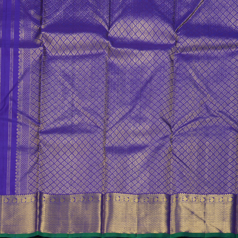 Hayagrivas Blue Handloom Kanjivaram Silk Saree KBD1532A3-1
