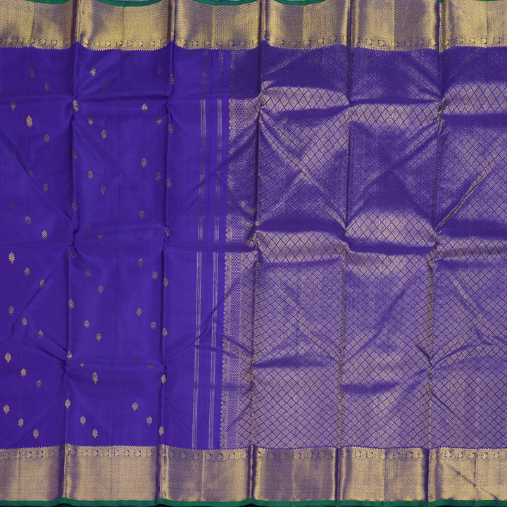 Hayagrivas Blue Handloom Kanjivaram Silk Saree KBD1532A3-1