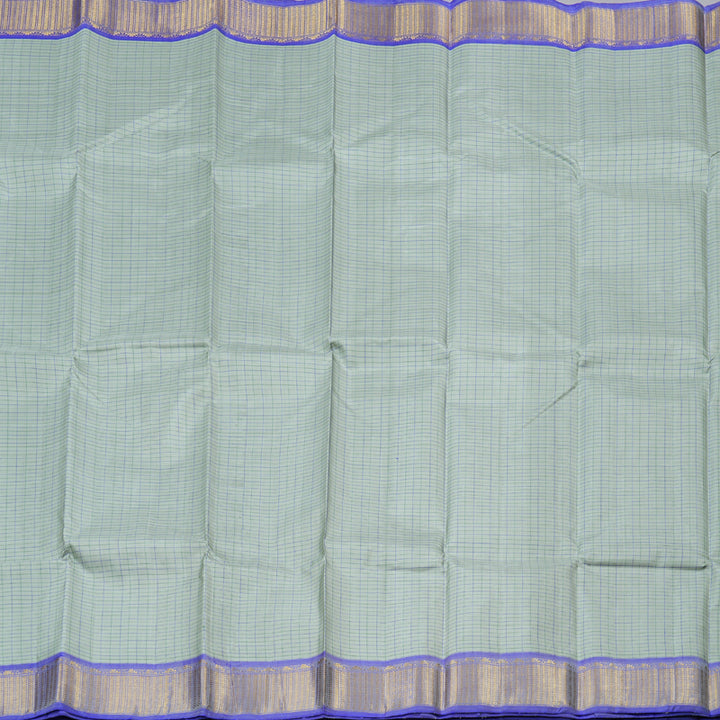 Hayagrivas Handloom Kanjivaram Silk Saree in Serene Light Pastel Blue KBD1536A8-10