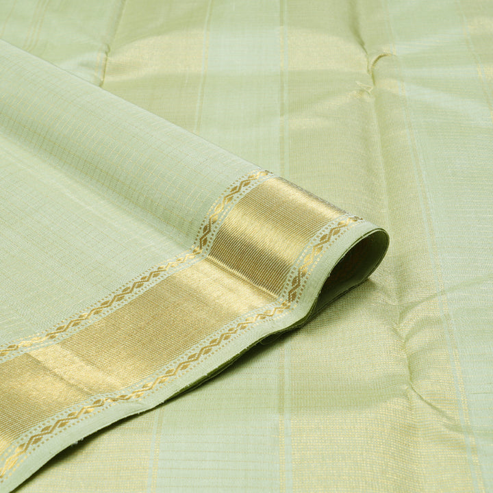 Hayagrivas Light Elaichi Green Handloom Kanjivaram Silk Saree KBD1536A8-5