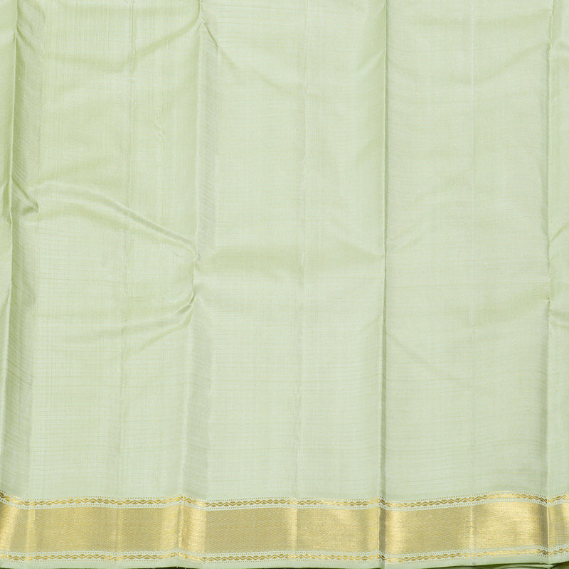 Hayagrivas Light Elaichi Green Handloom Kanjivaram Silk Saree KBD1536A8-5