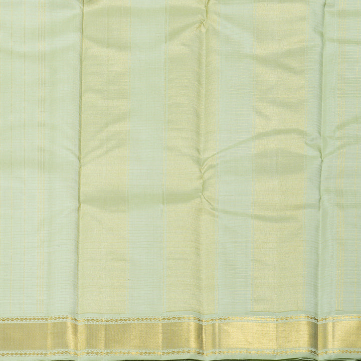 Hayagrivas Light Elaichi Green Handloom Kanjivaram Silk Saree KBD1536A8-5