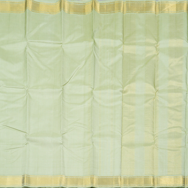 Hayagrivas Light Elaichi Green Handloom Kanjivaram Silk Saree KBD1536A8-5