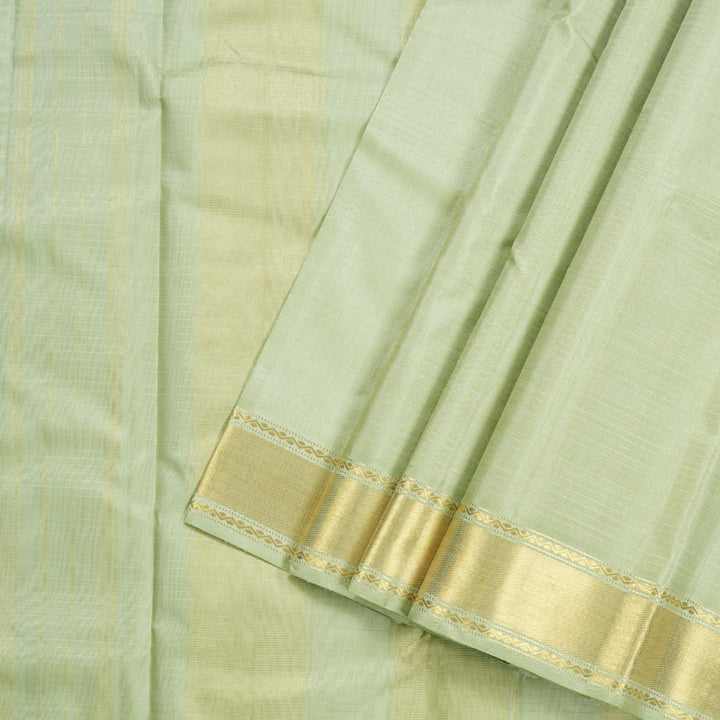 Hayagrivas Light Elaichi Green Handloom Kanjivaram Silk Saree KBD1536A8-5