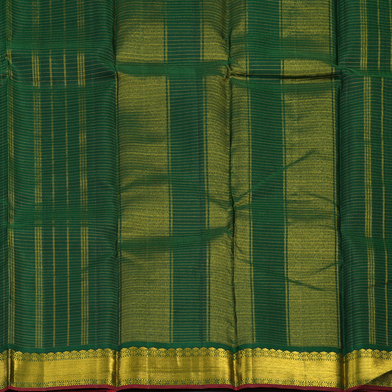 Hayagrivas Handloom Bottle Green Kanjivaram Silk Saree KBD1536A8-6