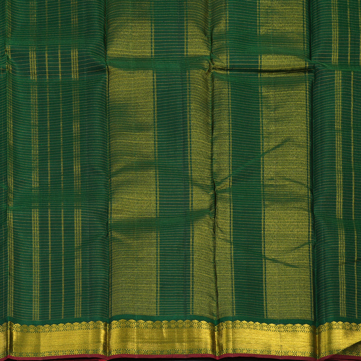 Hayagrivas Handloom Bottle Green Kanjivaram Silk Saree KBD1536A8-6