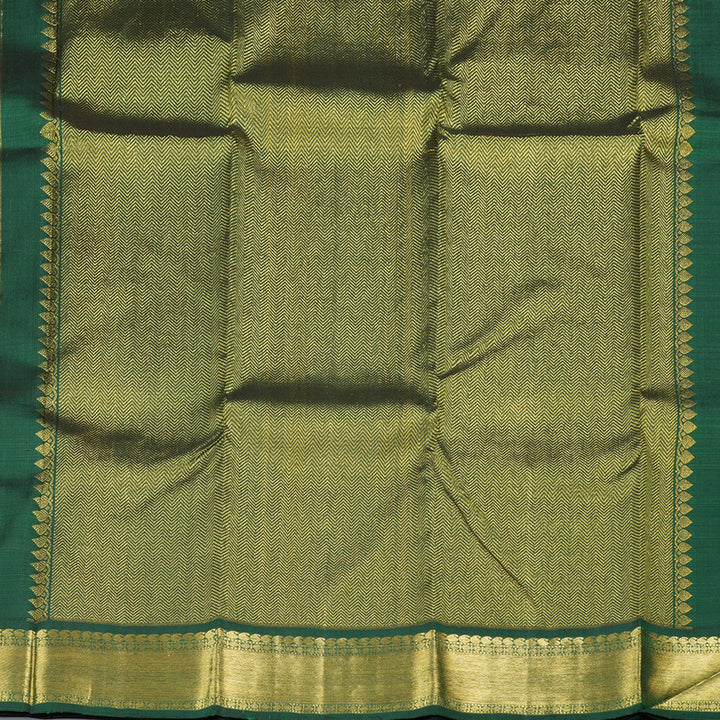 Hayagrivas Handloom Kanjivaram Silk Saree in Vibrant Orange KBD1538A2-6
