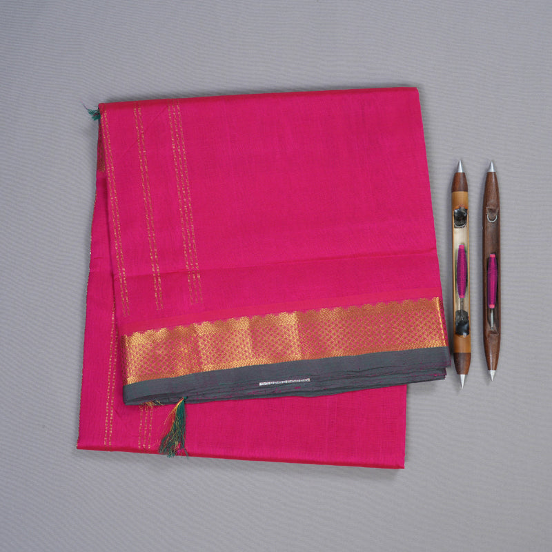 Hayagrivas Handloom Ten Yards Silk Cotton Saree KBD1541A1-3