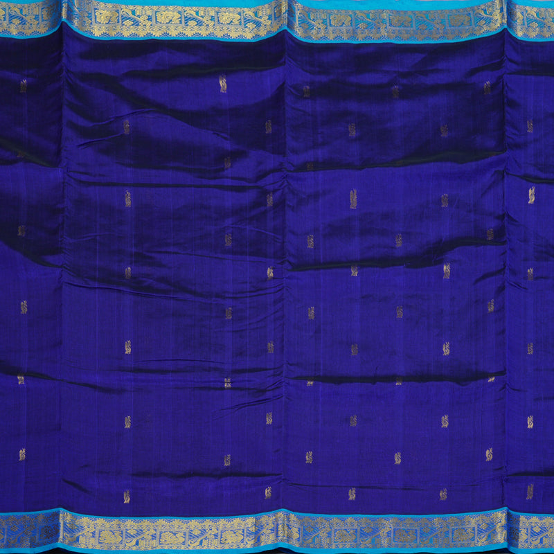 Hayagrivas Handloom Ten Yards Silk Cotton Saree KBD1541A2-5