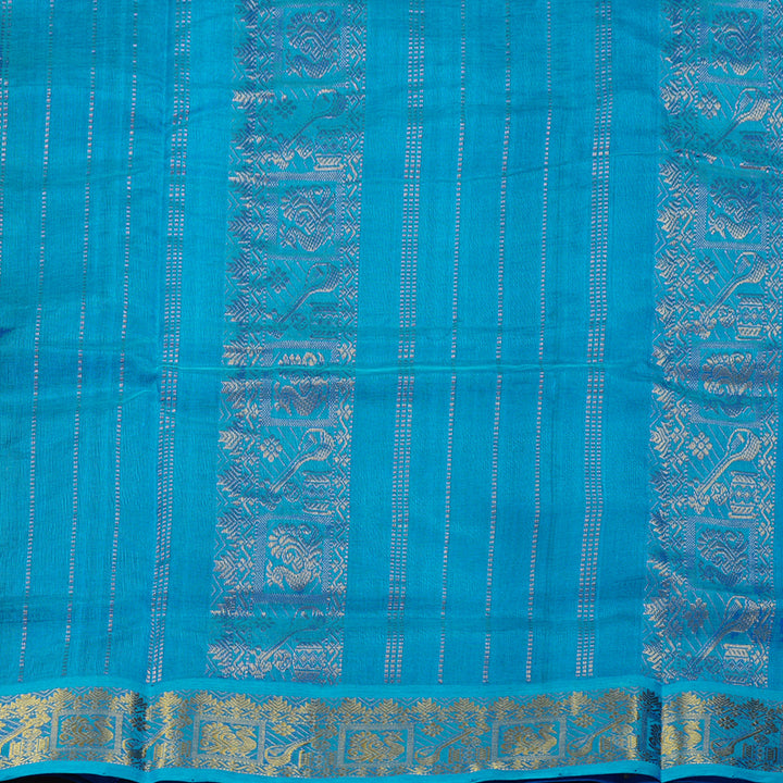Hayagrivas Handloom Ten Yards Silk Cotton Saree KBD1541A2-5
