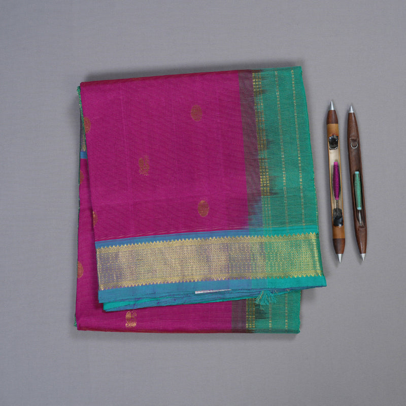 Hayagrivas Handloom Ten Yards Silk Cotton Saree KBD1541A3-1