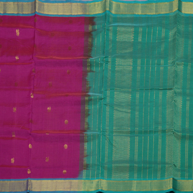 Hayagrivas Handloom Ten Yards Silk Cotton Saree KBD1541A3-1