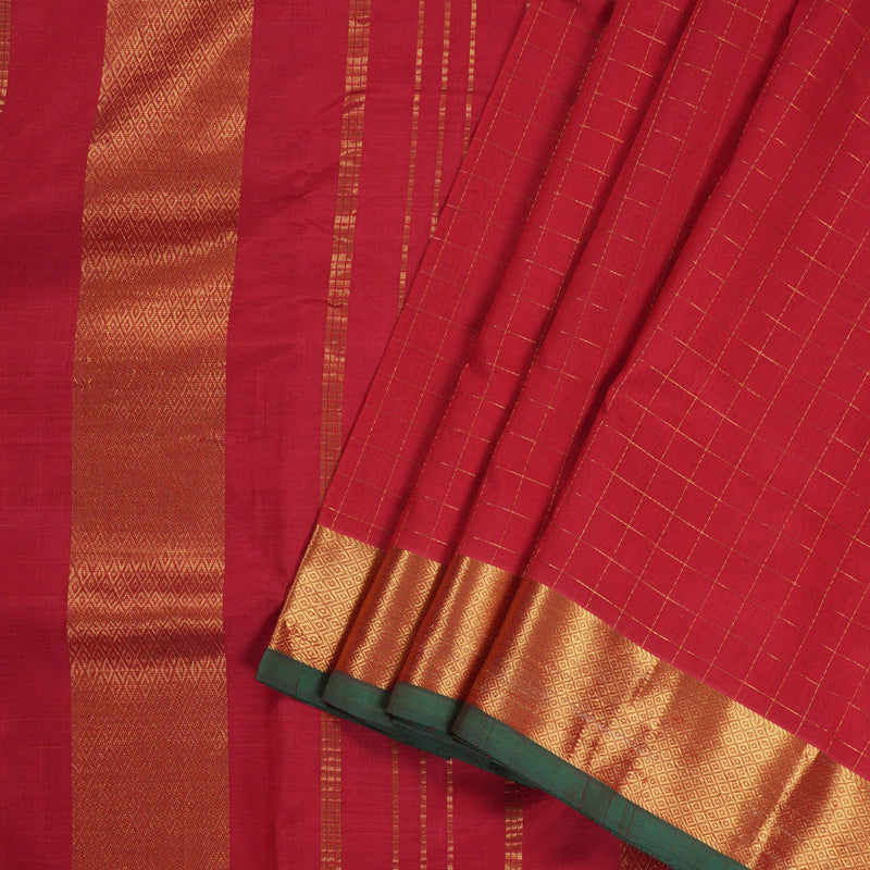 Hayagrivas Handloom Ten Yards Silk Cotton Saree KBD1541A6-1