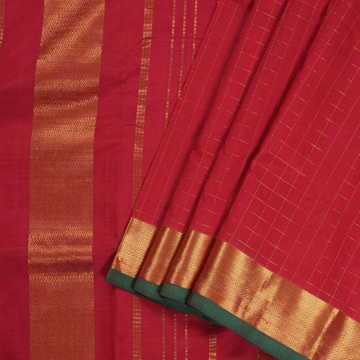 Hayagrivas Handloom Ten Yards Silk Cotton Saree KBD1541A6-1
