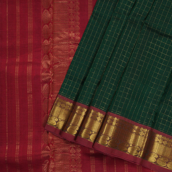 Hayagrivas Handloom Ten Yards Silk Cotton Saree KBD1541A6-2