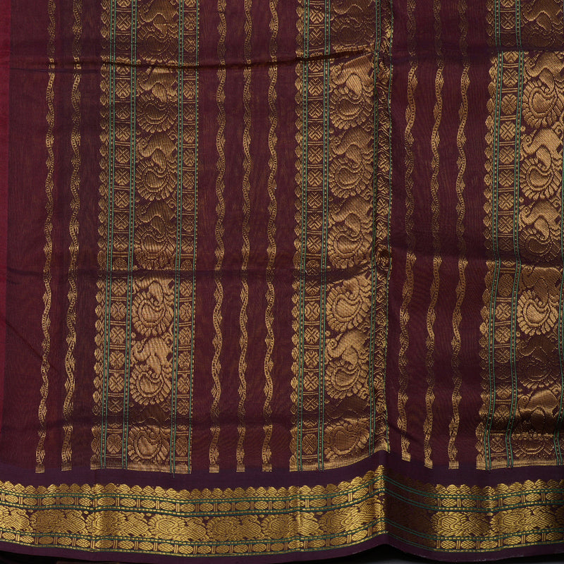 Hayagrivas Handloom Ten Yards Silk Cotton Saree KBD1541A9-2