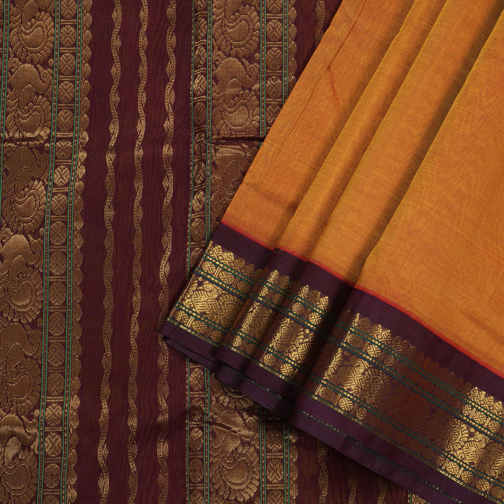 Hayagrivas Handloom Ten Yards Silk Cotton Saree KBD1541A9-2
