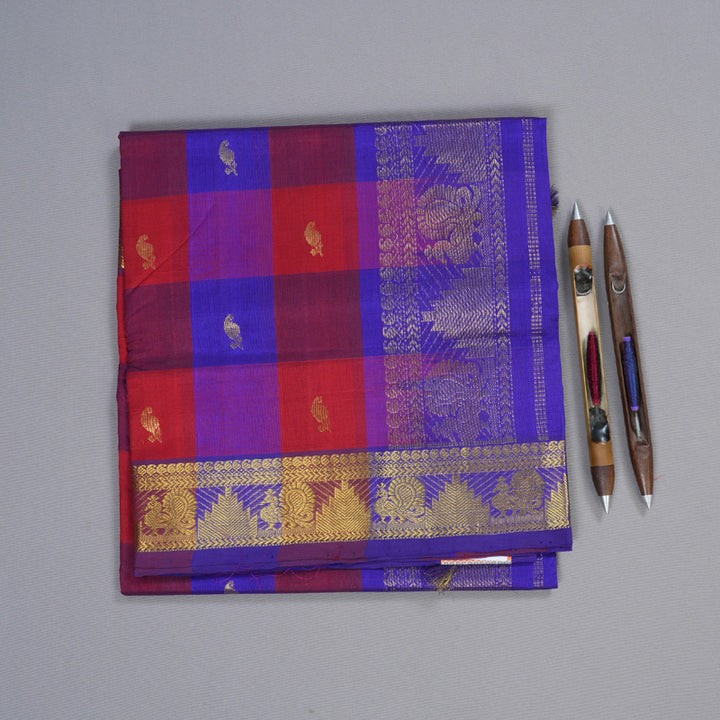 Hayagrivas Handloom Silk Cotton Saree KBD1543A4-5