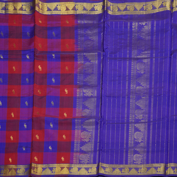 Hayagrivas Handloom Silk Cotton Saree KBD1543A4-5