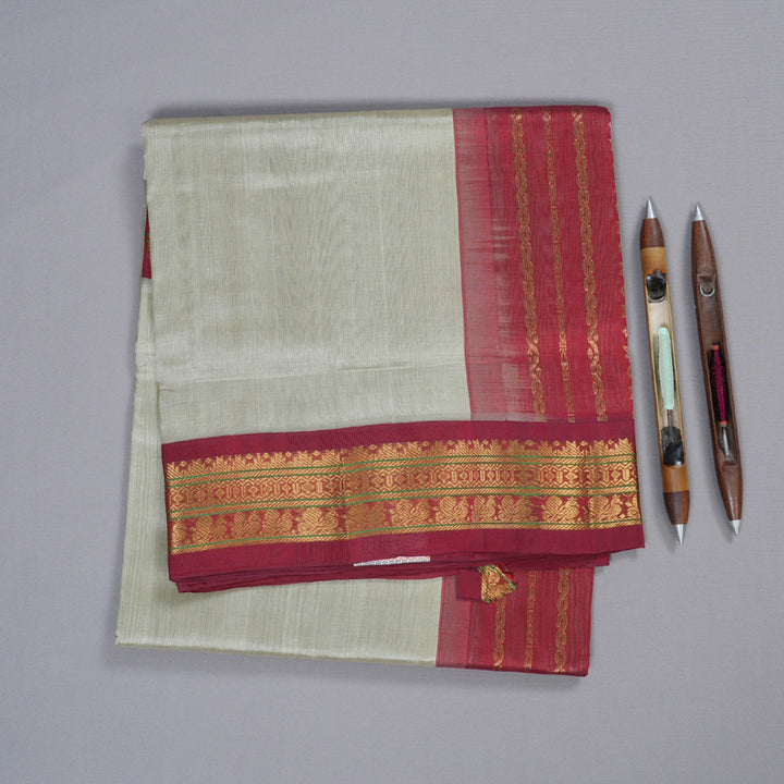 Hayagrivas Hnadloom Korvai Silk Cotton Saree KBD1544A1-11