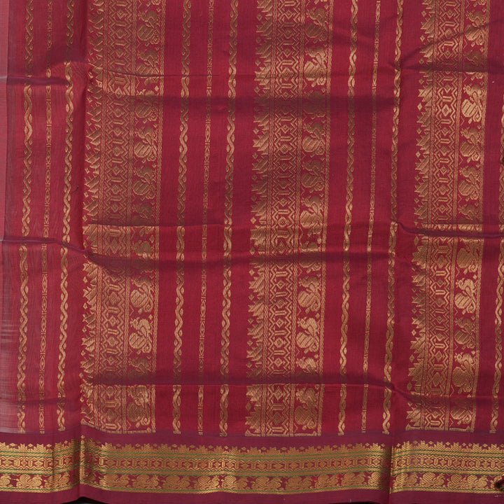 Hayagrivas Hnadloom Korvai Silk Cotton Saree KBD1544A1-11