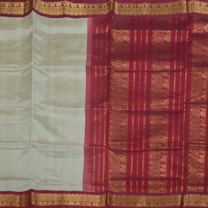Hayagrivas Hnadloom Korvai Silk Cotton Saree KBD1544A1-11