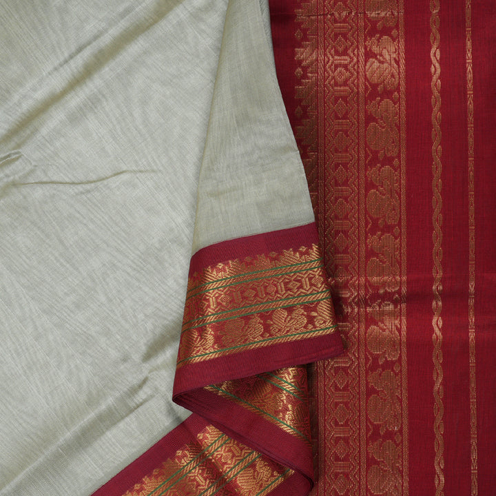 Hayagrivas Hnadloom Korvai Silk Cotton Saree KBD1544A1-11