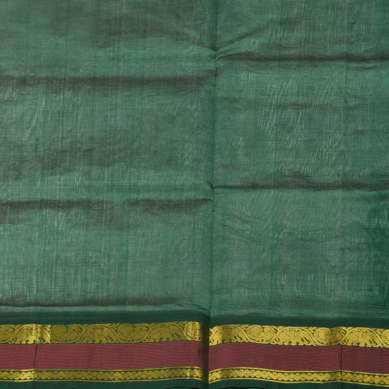 Hayagrivas Handloom Korvai Silk Cotton Saree in Serene Half White KBD1544A1-5