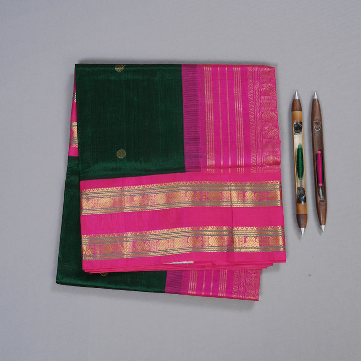 Hayagrivas Handloom Retta Pettu Korvai Silk Cotton Saree KBD1544A10-5