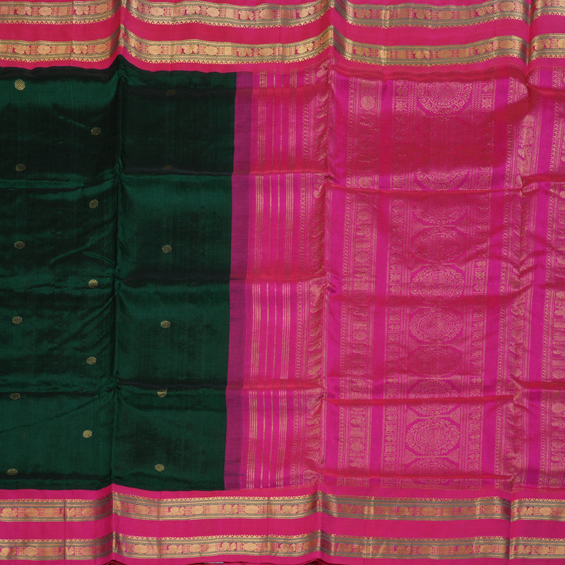 Hayagrivas Handloom Retta Pettu Korvai Silk Cotton Saree KBD1544A10-5