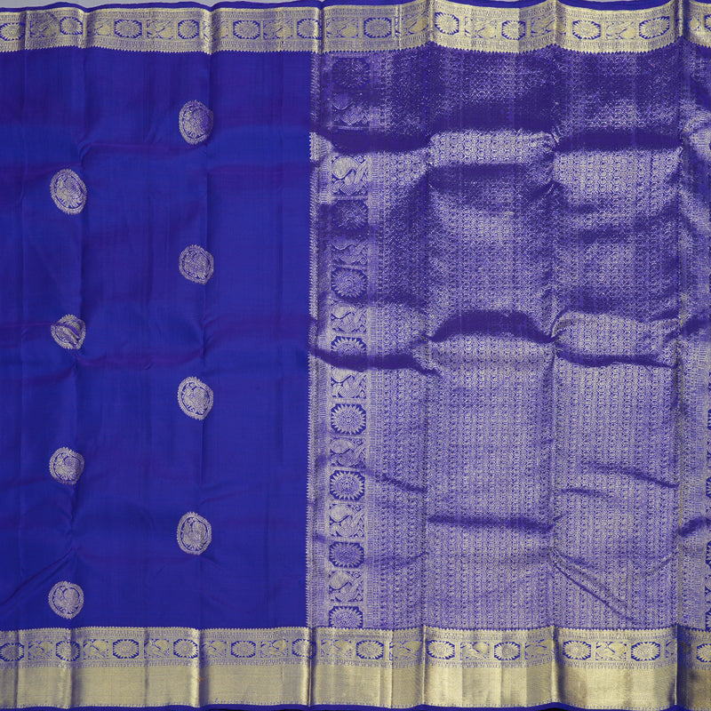 Hayagrivas Blue Handloom Kanjivaram Silk Saree KBD1548A1-1