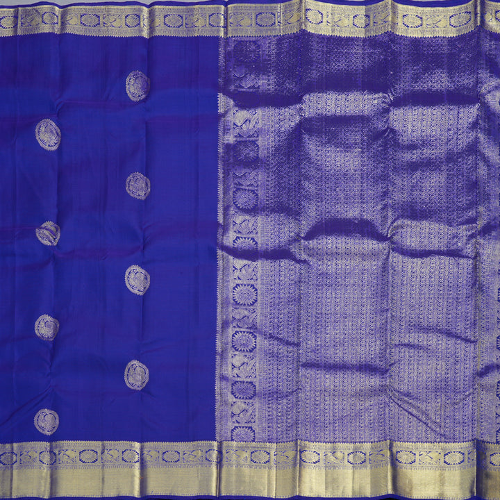 Hayagrivas Blue Handloom Kanjivaram Silk Saree KBD1548A1-1
