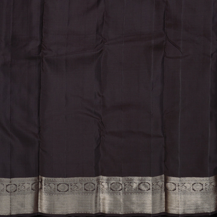 Hayagrivas Dark Brown Handloom Kanjivaram Silk Saree KBD1548A1-2