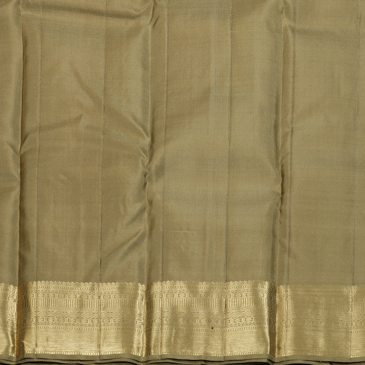 Hayagrivas Khaki Handloom Kanjivaram Silk Saree KBD1548A11-2