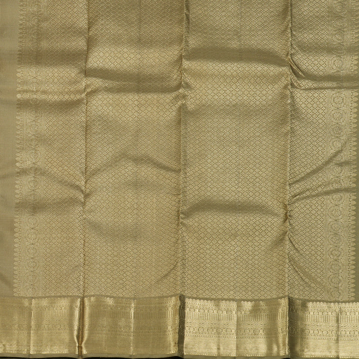 Hayagrivas Khaki Handloom Kanjivaram Silk Saree KBD1548A11-2