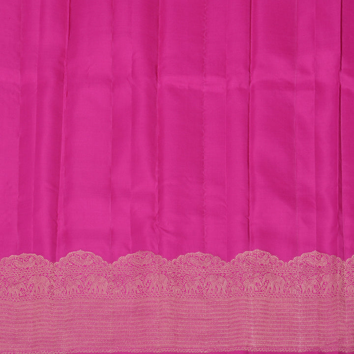 Hayagrivas Pink Handloom Kanjivaram Silk Saree KBD1548A13-4