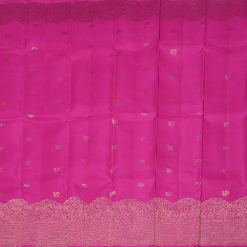 Hayagrivas Pink Handloom Kanjivaram Silk Saree KBD1548A13-4