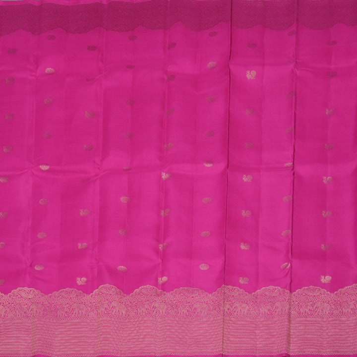 Hayagrivas Pink Handloom Kanjivaram Silk Saree KBD1548A13-4
