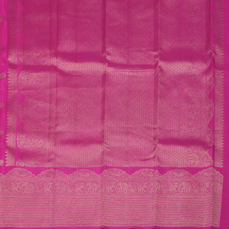 Hayagrivas Pink Handloom Kanjivaram Silk Saree KBD1548A13-4