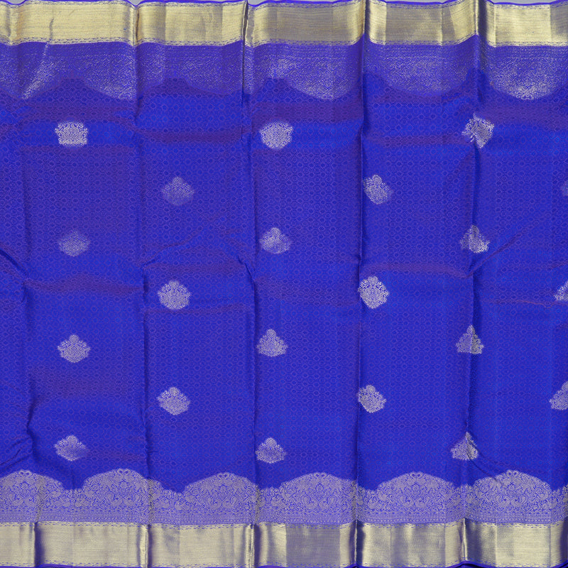 Hayagrivas Blue Handloom Kanjivaram Silk Saree KBD1548A17-4