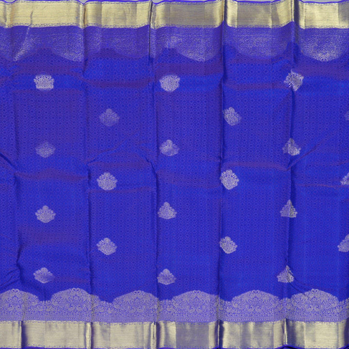 Hayagrivas Blue Handloom Kanjivaram Silk Saree KBD1548A17-4